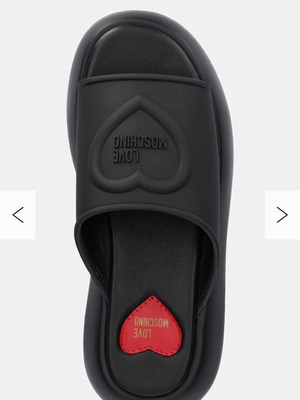 Ολοκαίνουριες παντόφλες Love Moschino νούμερο 39 μαύρες