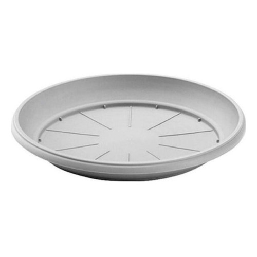 Festone granite planter 70x57 cm with Atmosphera plastic saucer 55x55 cm