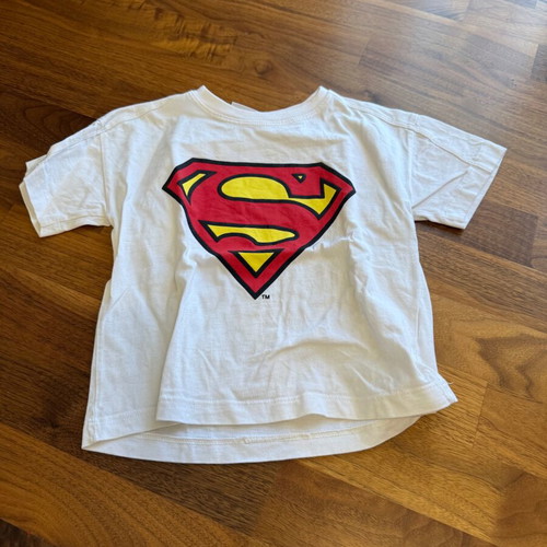 Superman T-shirt size 110 cm like new, white, Zara