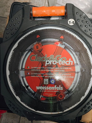 Weissenfels Clack & Go Pro-tech 9mm anti-slip chains like new, 2 pcs