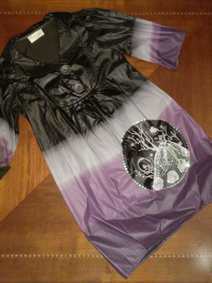 Handmade dress new, sewn and hand-painted from London