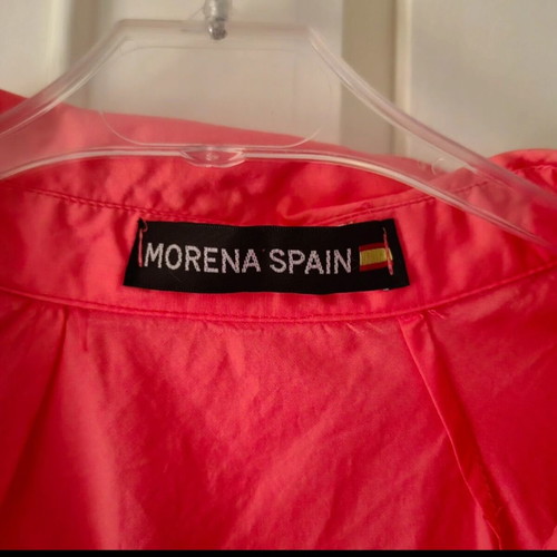Morena Spain Sleeveless Shirt Like New, Orange