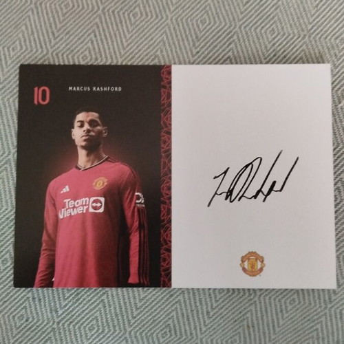 Marcus Rashford Printed Autograph New