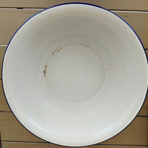 Vintage enamel basin from Yugoslavia, 1960s