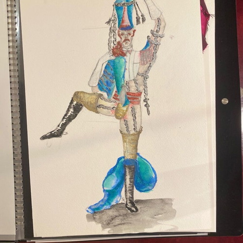 Theatrical costume design used from Alice in Wonderland