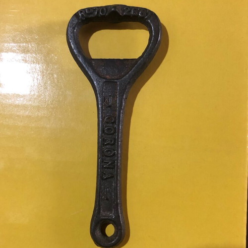 Corona 1920s Cast Iron Bottle Opener used