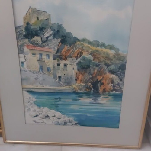 Simitis artwork watercolor used