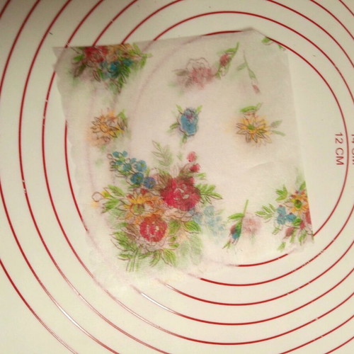 Transparent collectible napkin like silk, vintage 1960s, new