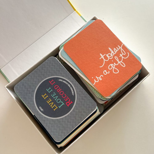 Project Life Scrapbooking Card Set, large