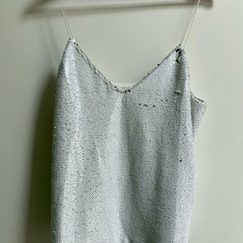 White sequent top ASOS like new, elastic straps XL