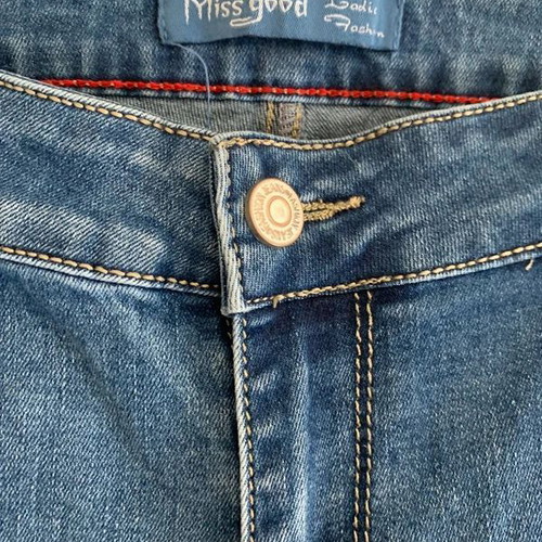 Miss Good blue jeans L/XL with embroidery