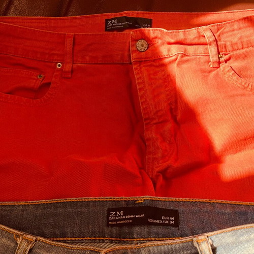 Zara Man men's jeans set blue and red like new, size L