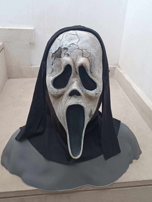 Custom Scream Ghostface Mask hand painted, like new