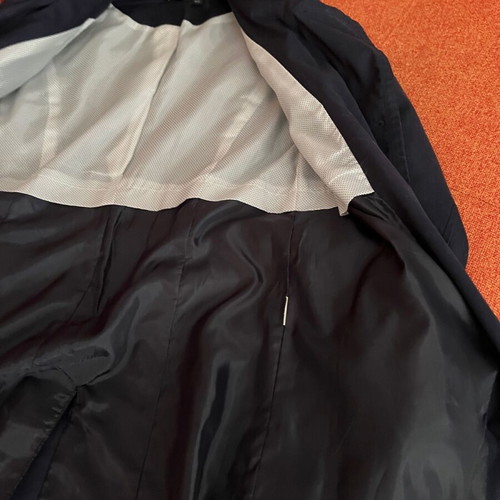 Stradivarius women's navy trench coat size S like new