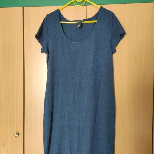 H&M women's short-sleeve dress like new with blue Pink Woman camisole gift