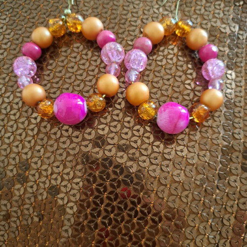 Handmade earrings, 4 pairs, new
