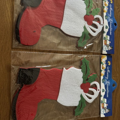 Felt Christmas figures, 15-17 cm, set of 6