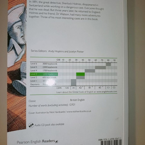 The Return of Sherlock Holmes Pearson English Graded Readers like new