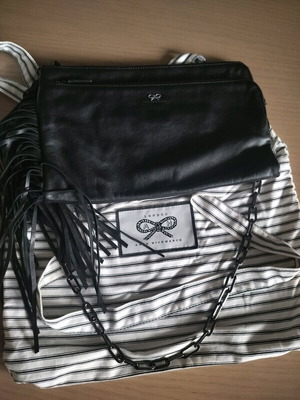 Anya Hindmarch shoulder and handbag black leather new