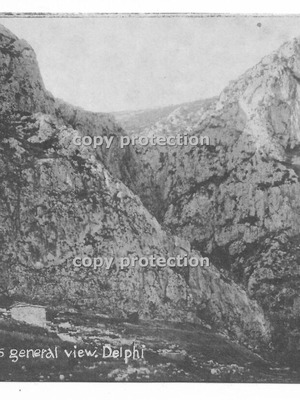 Phaedriades Stones Parnassos Delphi Oracle used postcard