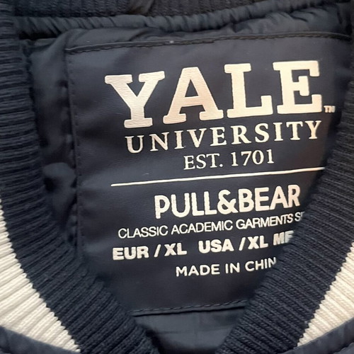 Pull&Bear college jacket size XL, blue and turquoise