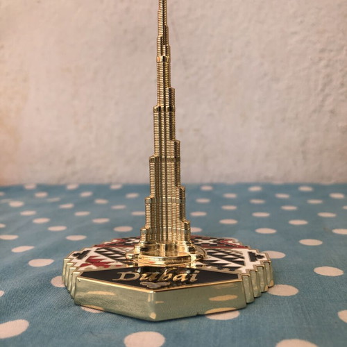 Metallic Burj Khalifa souvenir decoration