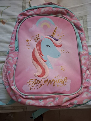 School bag with unicorn theme new for girls
