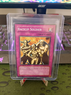 Backup Soldier Yu-Gi-Oh! card used 1st Edition