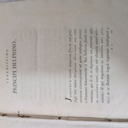 Antique book from 1785 used, written in Latin