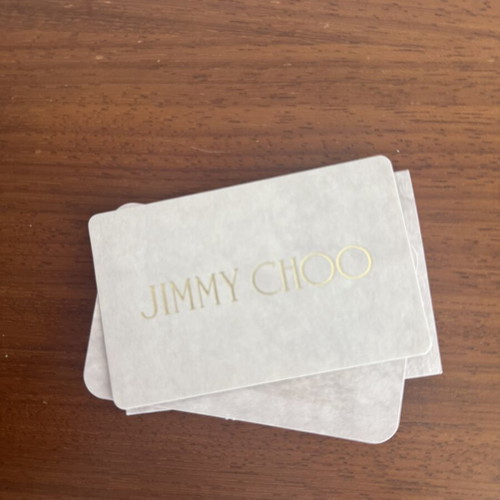 Jimmy Choo Black Leather Wallet like new with dust bag and certificate