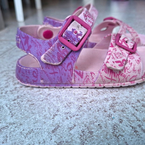 Garvalin summer sandals for girls size 25 used, pink and purple