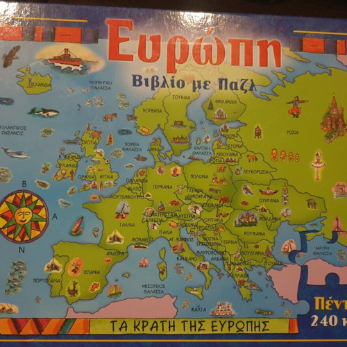 Europe puzzle book like new, 240 pieces
