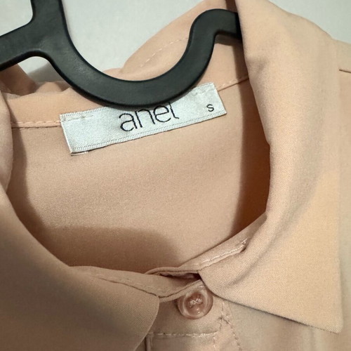 Anel women's crop shirt like new, salmon color