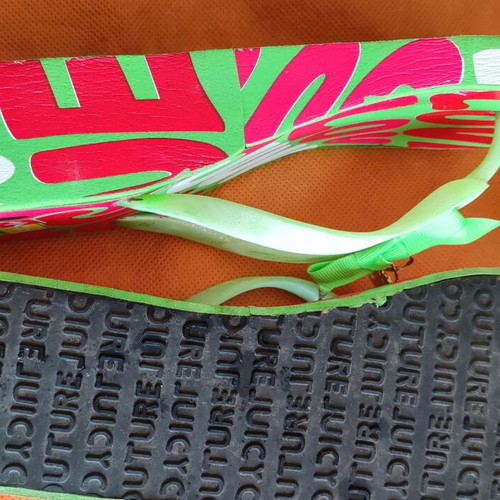 Juicy Couture flip-flops new, red and green, sizes 39-40
