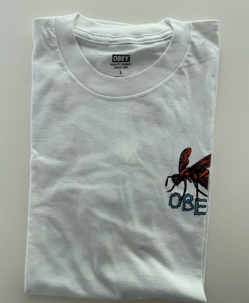 OBEY “Wasp” T-Shirt – Бял (Размер L)