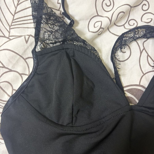 Black lace bodysuit new with adjustable straps