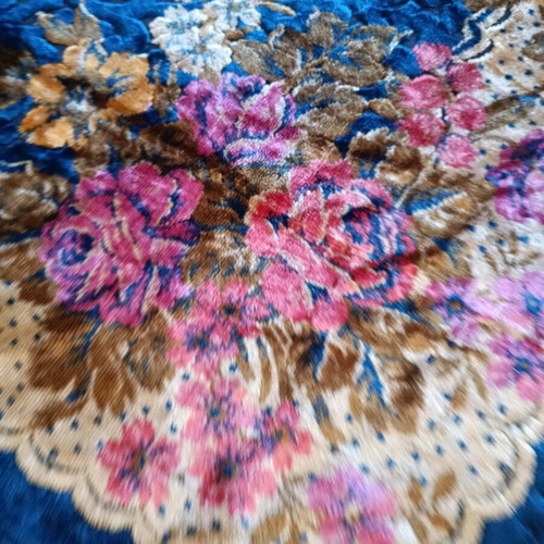 Vintage velvet blanket 230x270 like new