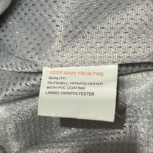 Men's gray windbreaker jacket with black stripes like new