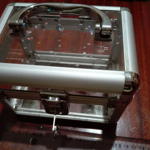 Storage box used with lock and 2 keys