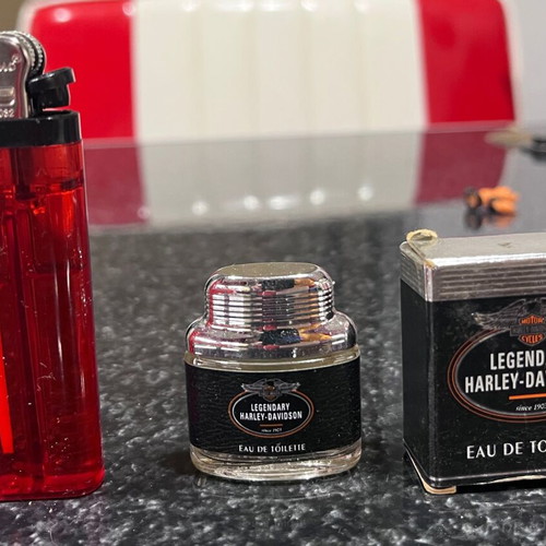 Harley Davidson miniature perfume used 3.8ml empty