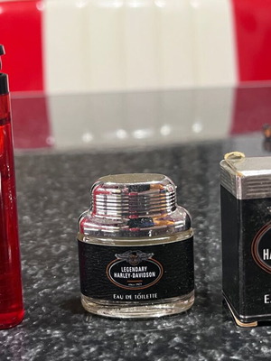 Harley Davidson miniature perfume 3.8ml used, empty