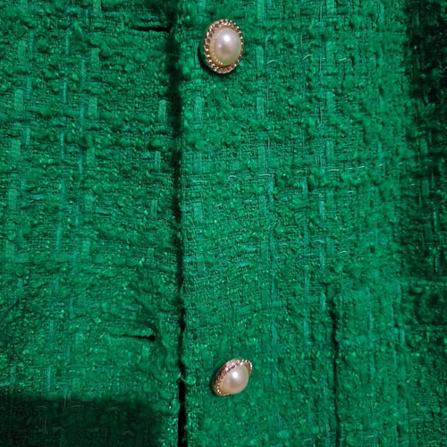 Dorothy Perkins green jacket with gold buttons, size M