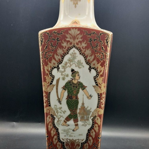 AK Kaiser Siam vintage porcelain vase, 39.5 cm
