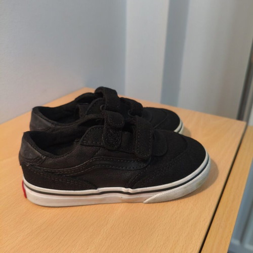 Vans Kids Shoes Size 26 Like New Black Velcro