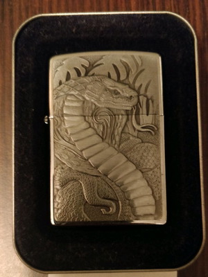 Zippo Cobra Snake Barrett Smythe 1997 καινούργιος συλλεκτικός αναπτήρας