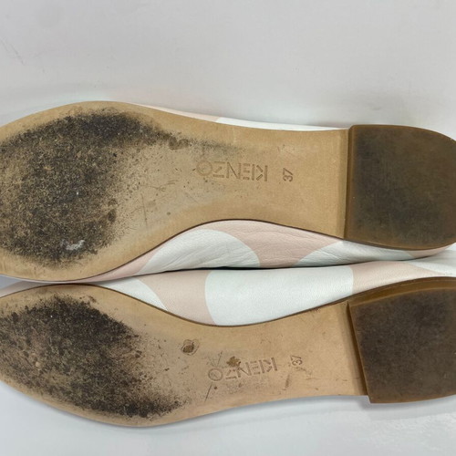 Kenzo leather ballerinas used, size 37, beige