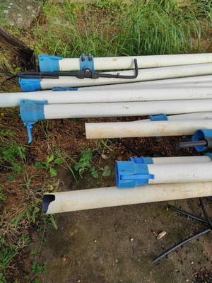 Irrigation pipes used, all pieces sold together