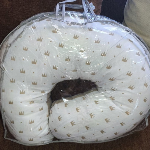 Lorelli Happy Latte with Crowns Nursing Pillow new, double-sided
