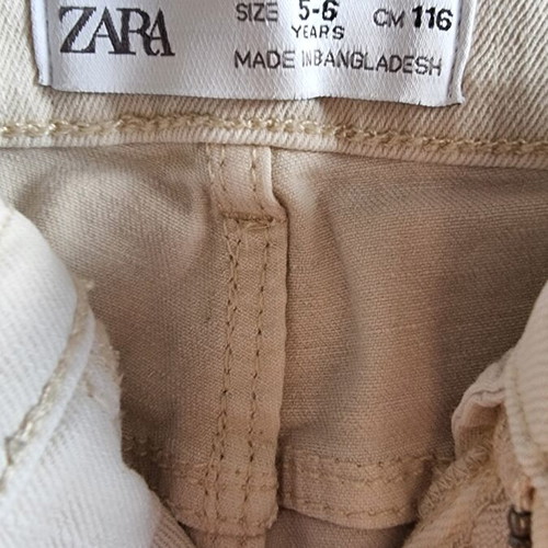 Zara Kids Denim Shorts like new, size 5-6, beige