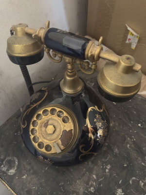 Antique table telephone used
